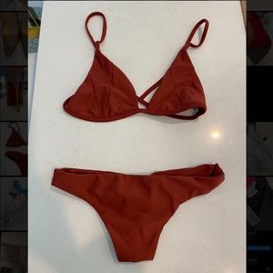 Stone Fox Swim sustainable eco friendly swimwear sold on Free People, worn once